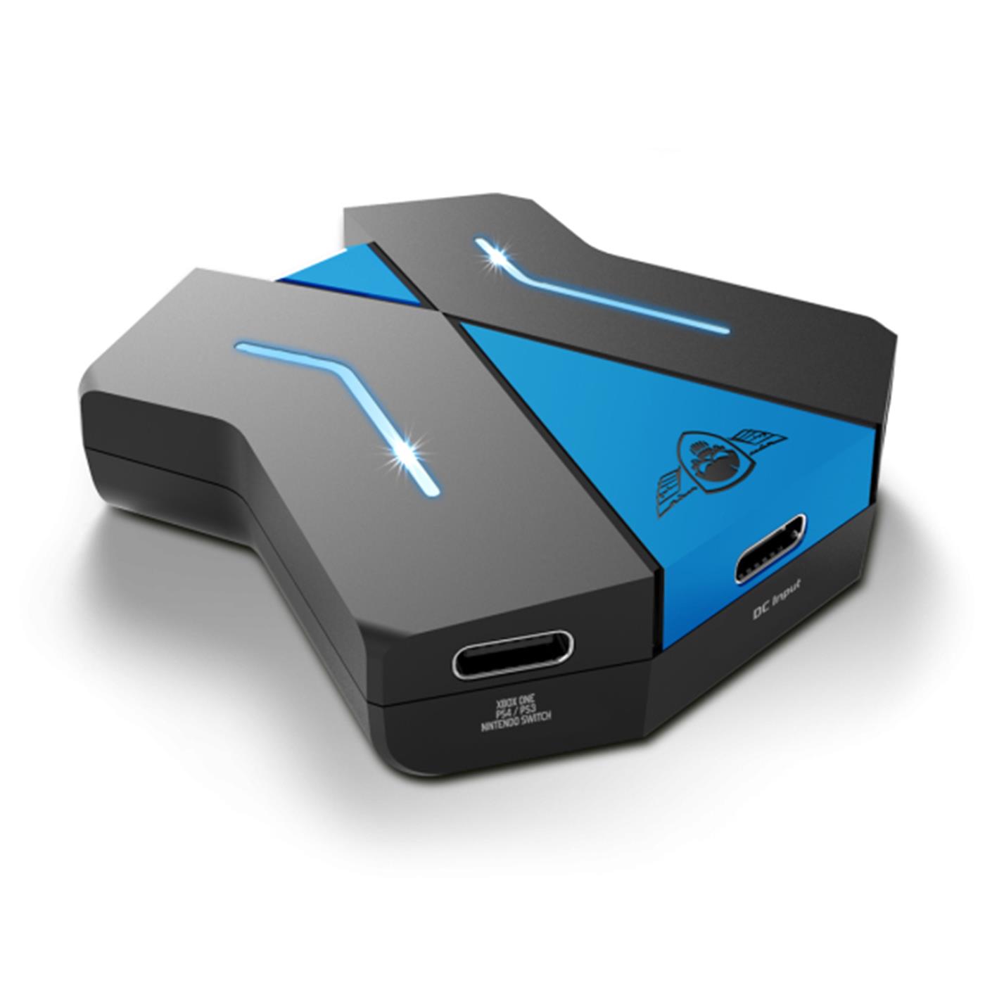 Conversor De Controladores De Consola Spirit Of Gamer 3xusb A 1xusb C Azul